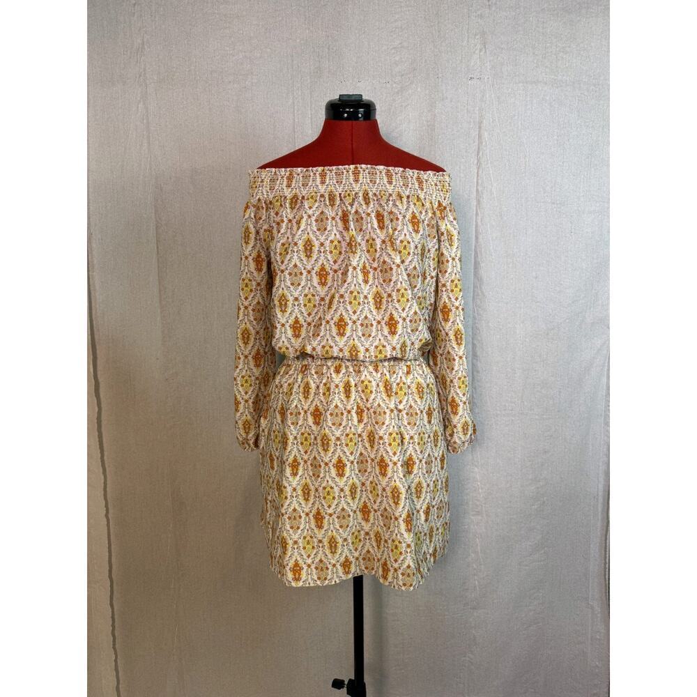 SANCTUARY On or Off-Shoulder Womens Mini Dress Size Medium Paisley D183